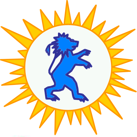 Un lion dans un soleil